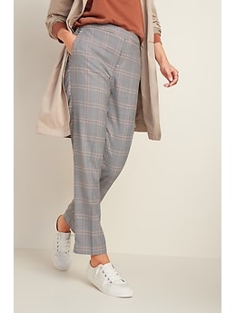 pull on plaid pants