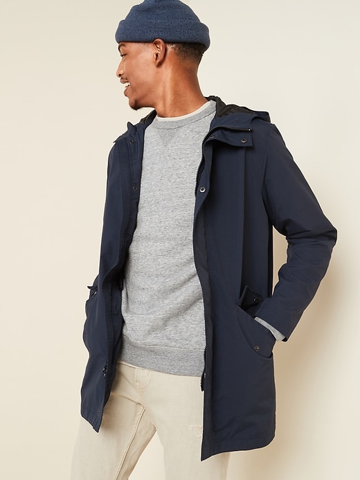 Water-Resistant Nylon Fishtail Parka Jacket | Old Navy