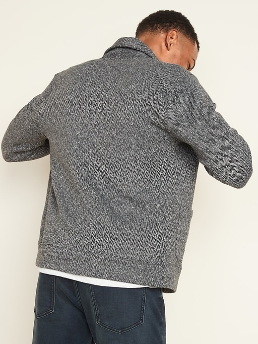 View large product image 2 of 3. Sweater-Fleece Shawl-Collar Cardigan