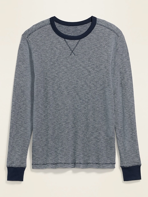 View large product image 2 of 2. Soft-Washed Thermal-Knit Long-Sleeve Tee