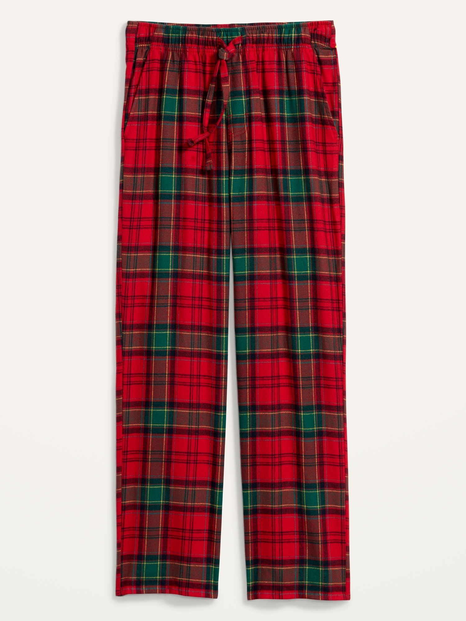 green and red plaid pants