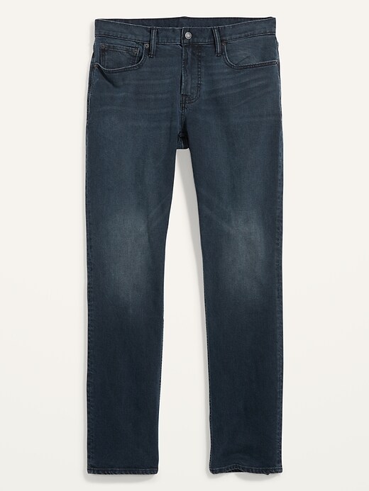 Image number 4 showing, Straight Built-In Flex Dark-Wash Jeans
