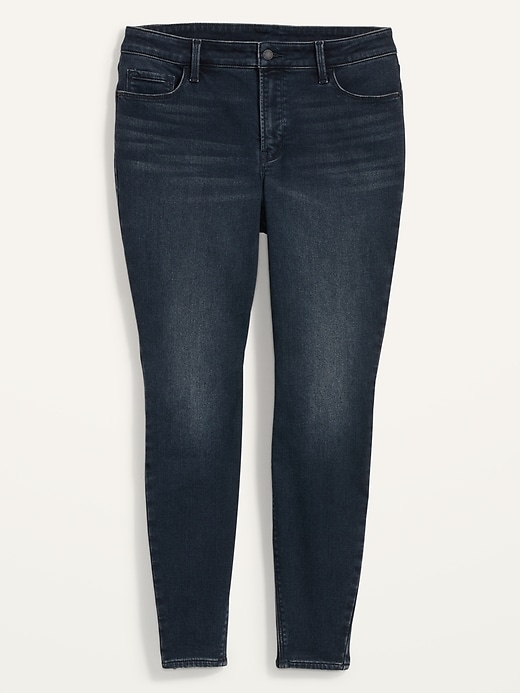 Image number 4 showing, High-Waisted Secret-Slim Pockets Rockstar Built-In Warm Super Skinny Plus-Size Jeans