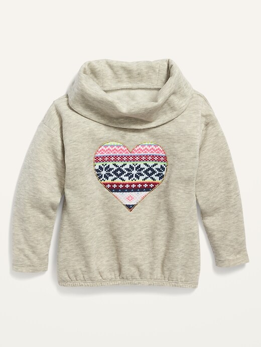 Cozy Funnel-Neck Sweatshirt for Toddler Girls | Old Navy