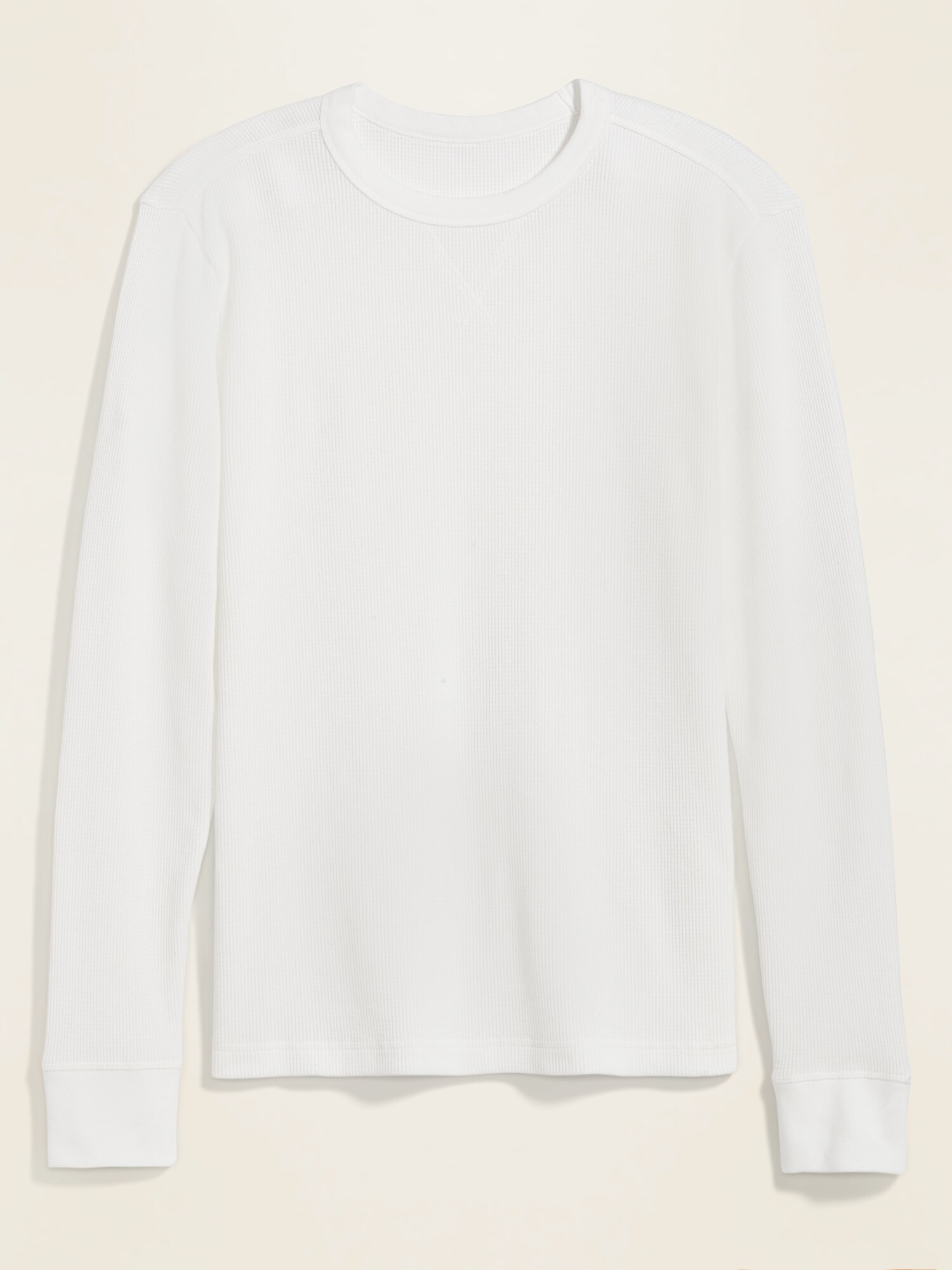 mens white thermal shirt