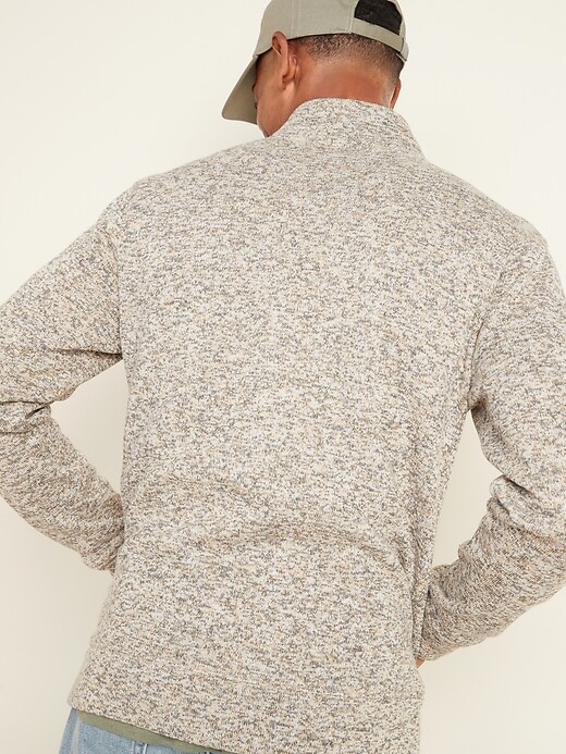 View large product image 2 of 3. Sweater-Fleece Full-Zip Mock-Neck Sweatshirt