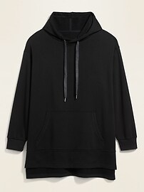 View large product image 3 of 3. French Terry Boyfriend Plus-Size Pullover Hoodie