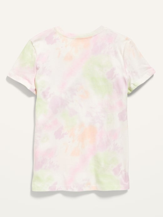 View large product image 2 of 2. Logo-Graphic Tie-Dye Tee for Girls