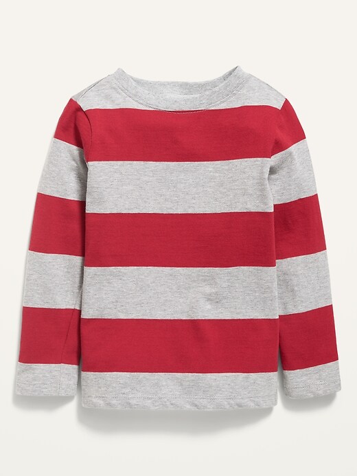 View large product image 1 of 2. Long-Sleeve Striped Tee for Toddler Boys
