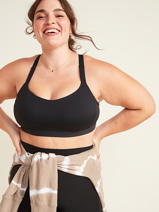 Image number 3 showing, Medium Support PowerSoft Plus-Size Adjustable-Strap Sports Bra