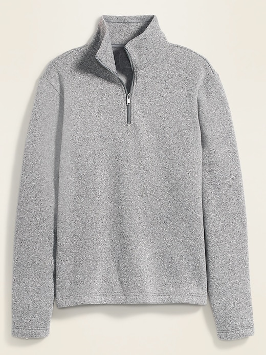 View large product image 2 of 2. Sweater-Fleece Quarter Zip Sweatshirt