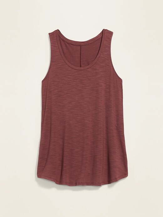 View large product image 2 of 2. Luxe Slub-Knit Jersey Tank Top
