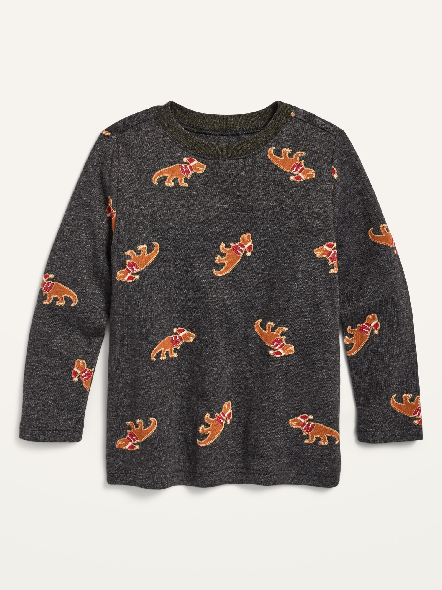 Long-Sleeve Printed Tee for Toddler Boys