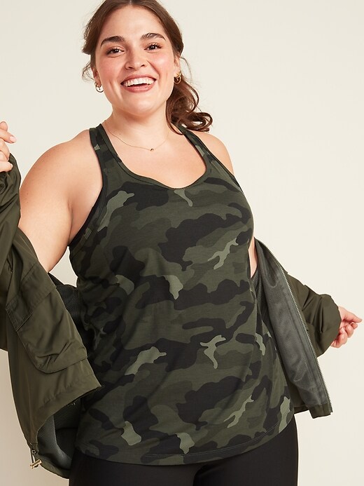 View large product image 1 of 2. UltraLite Racerback Plus-Size Tank Top