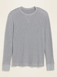 View large product image 3 of 3. Soft-Washed Thermal-Knit Long-Sleeve Tee