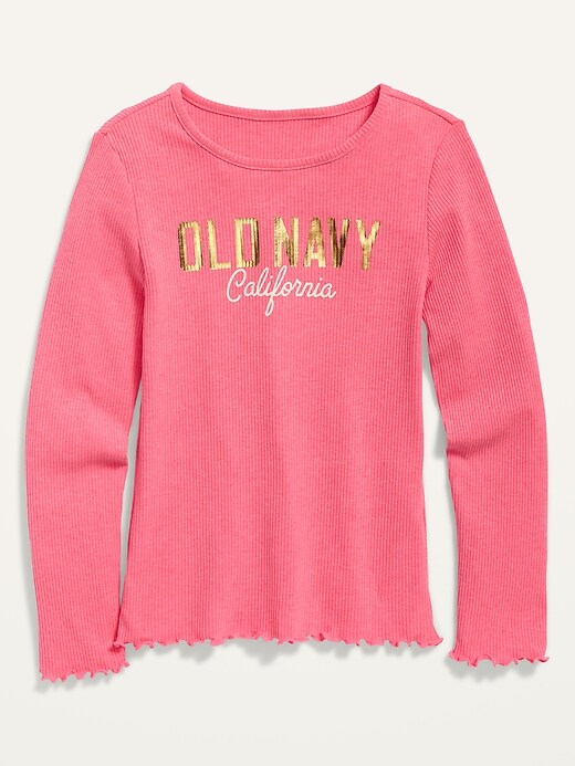 View large product image 1 of 1. Logo-Graphic Long-Sleeve Tee for Girls
