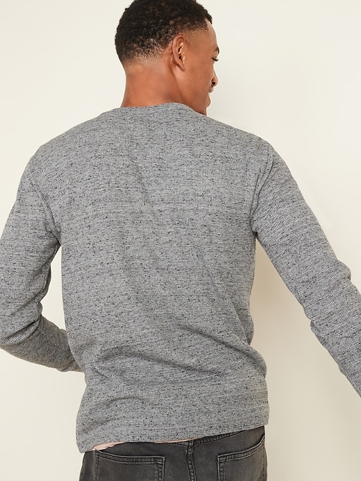 View large product image 2 of 3. Soft-Washed Thermal-Knit Long-Sleeve Tee