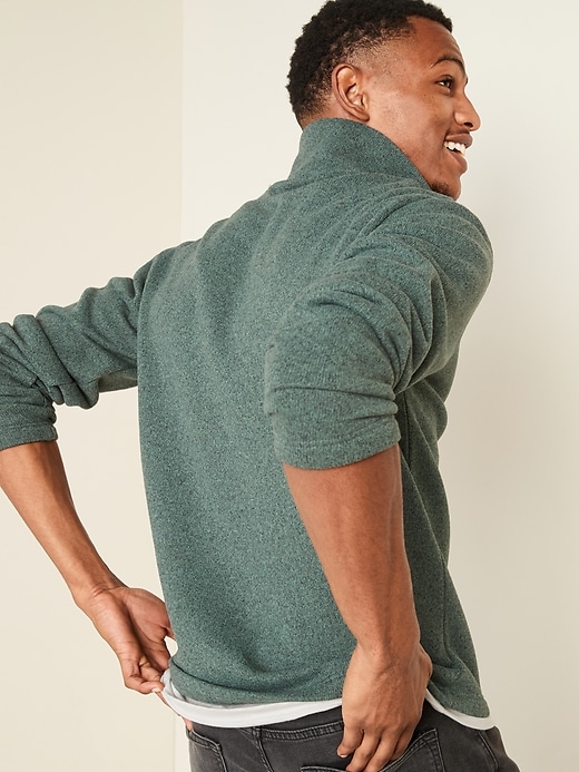 View large product image 2 of 3. Sweater-Fleece Quarter Zip Sweatshirt