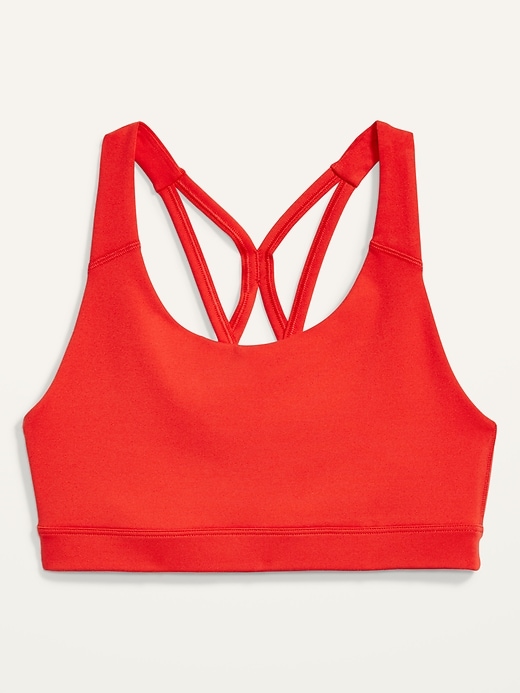 Medium Support PowerPress Strappy Sports Bra for Women XS-XXL