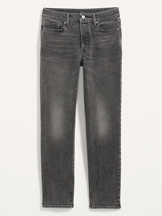 Image number 4 showing, High-Waisted O.G. Straight Ankle Gray Button-Fly Jeans for Women