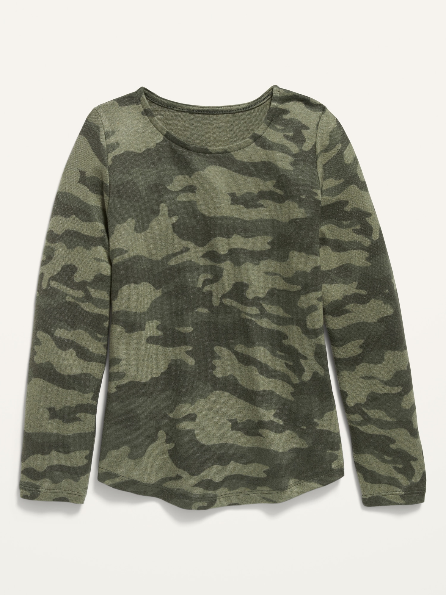 Cozy Plush-Knit Long-Sleeve Tee for Girls | Old Navy