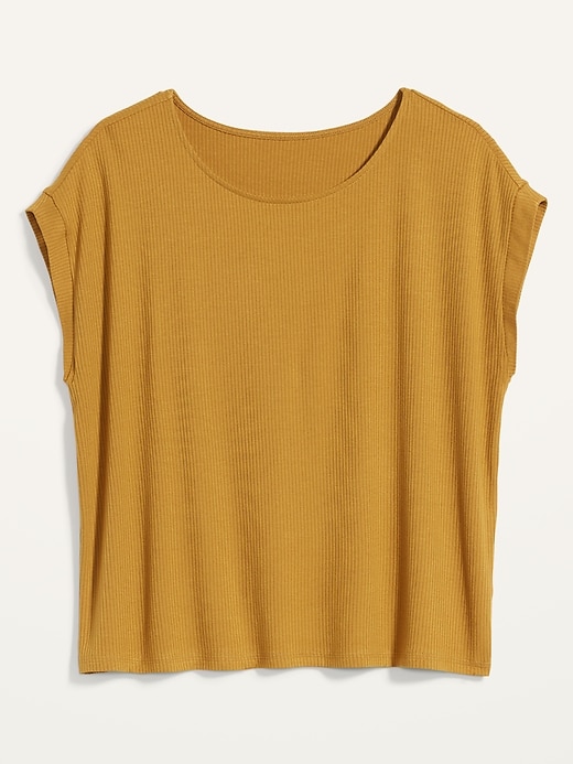 Image number 4 showing, Rib-Knit Dolman-Sleeve Top for Women