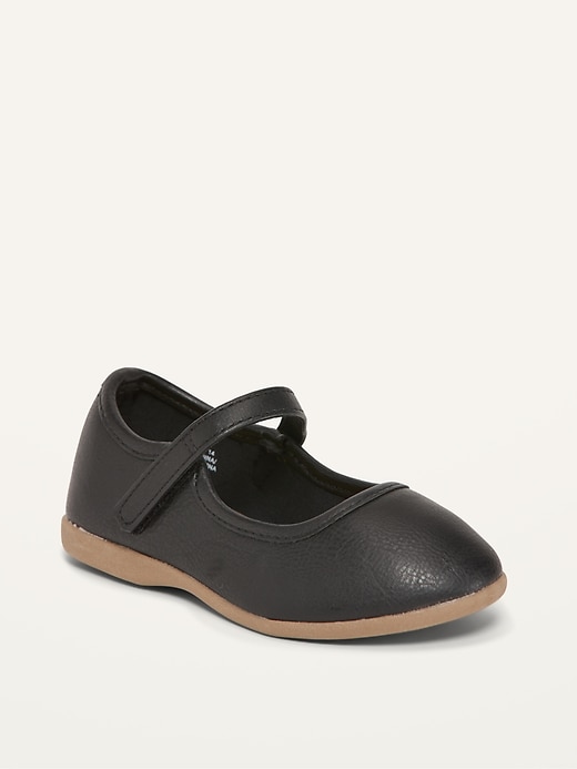 View large product image 1 of 4. Faux-Leather Mary-Janes for Toddler Girls