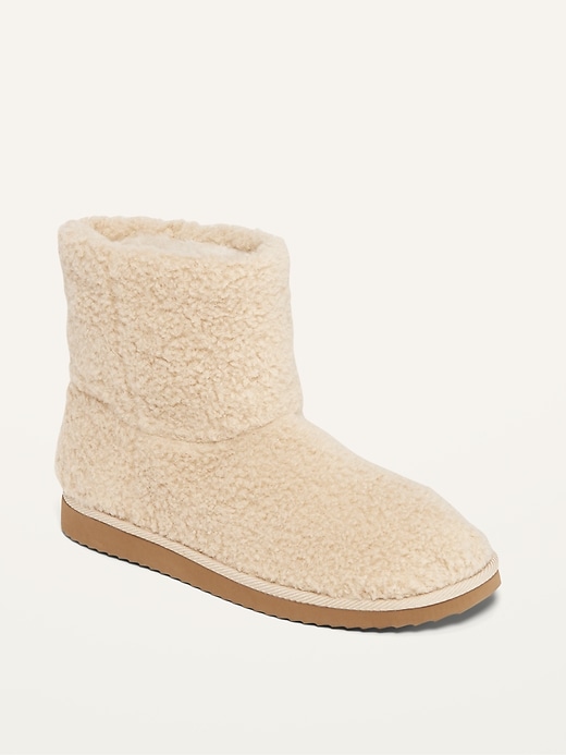 Image number 1 showing, Cozy Sherpa Slipper Booties