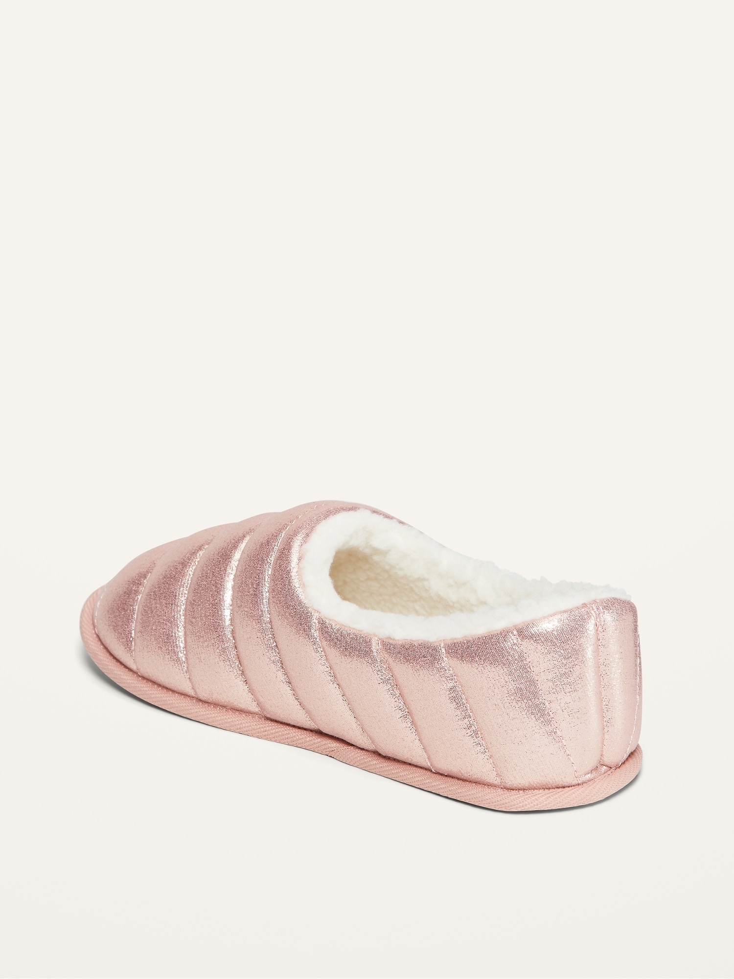 old navy rose gold slippers