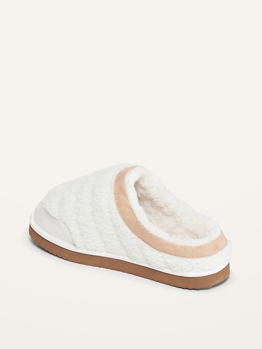 Image number 3 showing, Cozy Quilted Sherpa Slide Slippers
