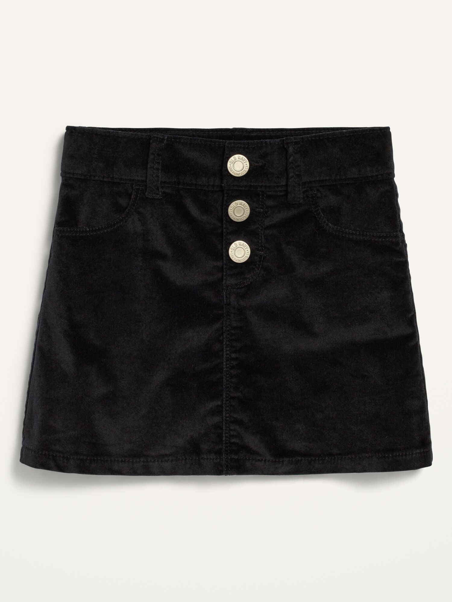 Black velvet 2024 toddler skirt