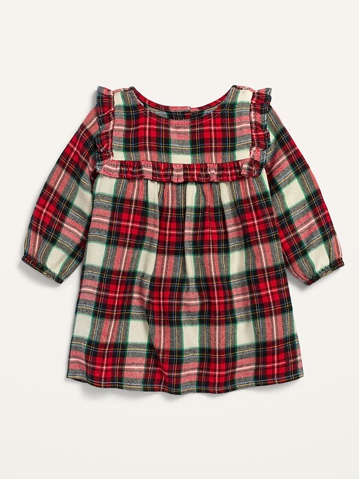 plaid baby dress