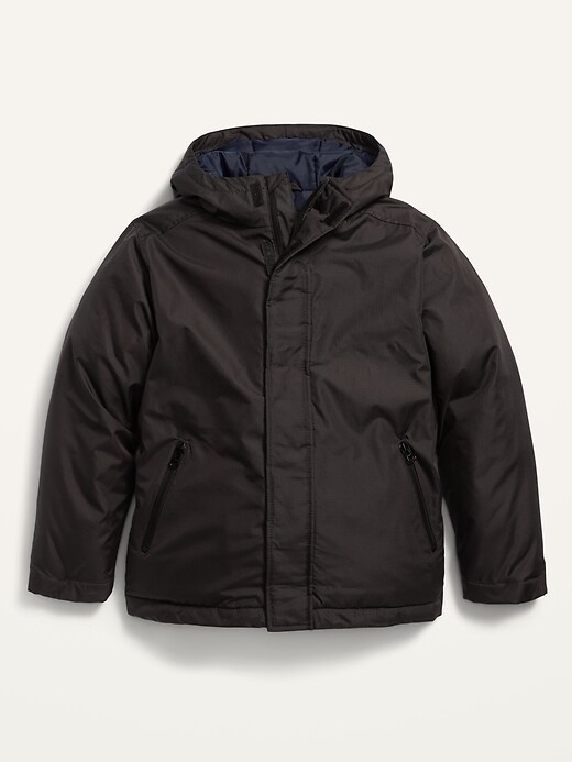 View large product image 1 of 1. Water-Resistant Hooded Jacket For Boys