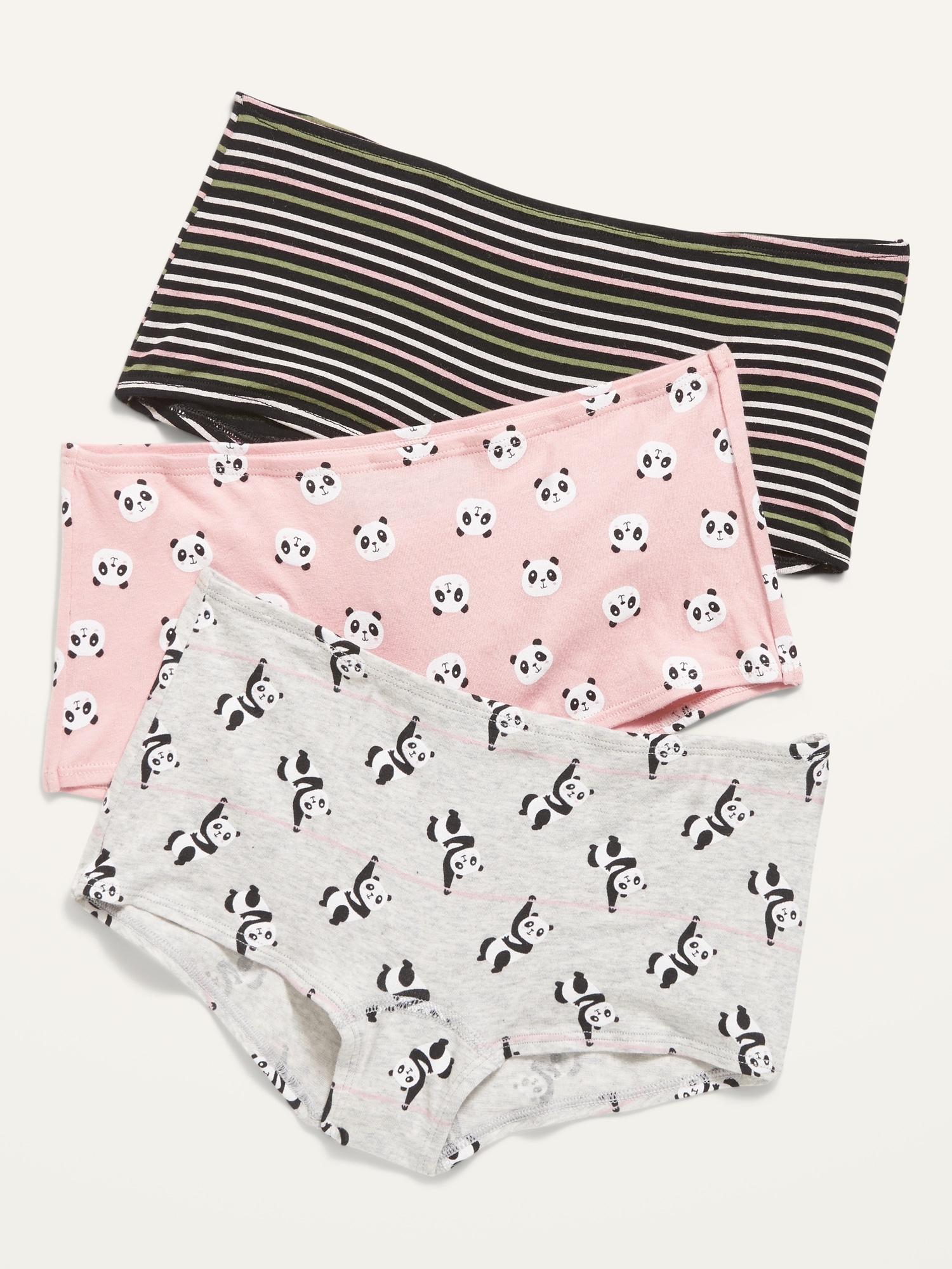 Little Girls' Shorts Panties Boyshort Briefs Kids 3 Pack Soft