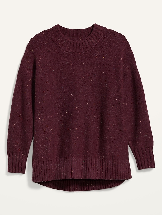 Image number 4 showing, Oversized Cozy Textured Crew-Neck Sweater for Women