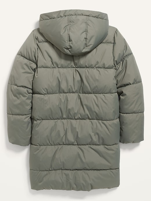 View large product image 2 of 2. Hooded Long Frost-Free Puffer Jacket for Girls