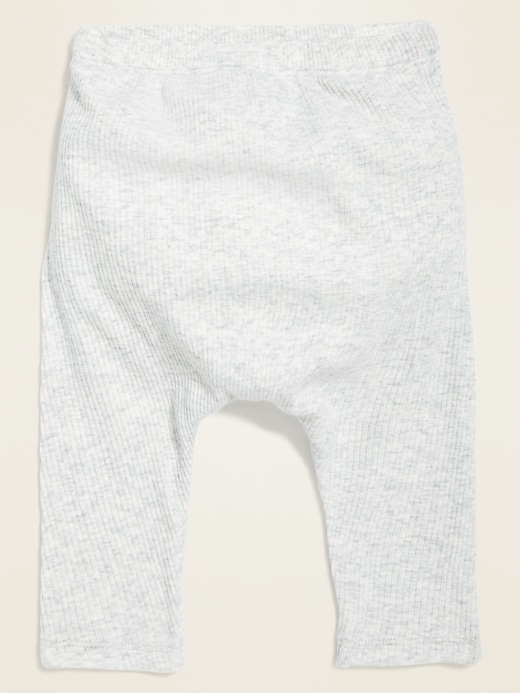 View large product image 1 of 1. Unisex Rib-Knit U-Shaped Pull-On Pants For Baby