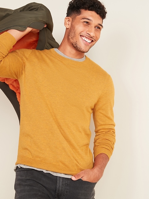 View large product image 1 of 1. Soft-Washed Crew-Neck Sweater