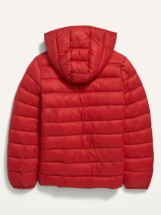 View large product image 2 of 2. Hooded Lightweight Narrow-Channel Puffer Jacket For Boys