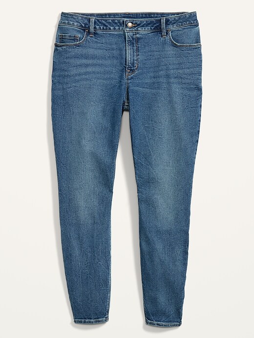 View large product image 2 of 2. High-Waisted Secret-Slim Pockets Rockstar Super Skinny Plus-Size Jeans