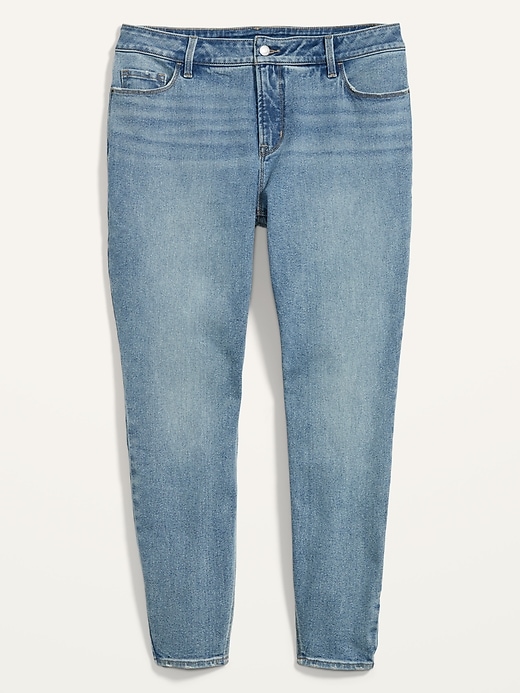View large product image 2 of 2. High-Waisted Secret-Slim Pockets Rockstar Super Skinny Plus-Size Jeans