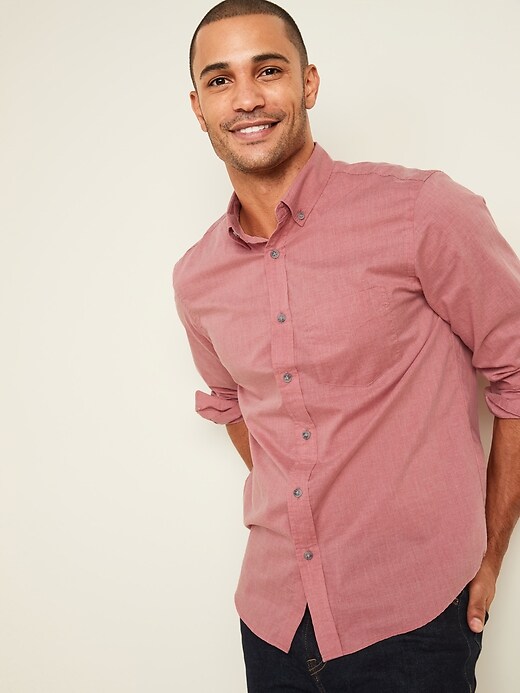 View large product image 1 of 2. Regular-Fit Poplin Shirt