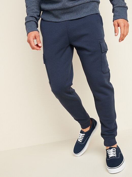 View large product image 1 of 2. Tapered Cargo Jogger Sweatpants
