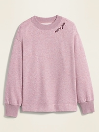 View large product image 3 of 3. Graphic French Terry Plus-Size Sweatshirt