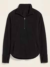 View large product image 3 of 3. Go-Warm Micro Performance Fleece Quarter Zip Sweatshirt