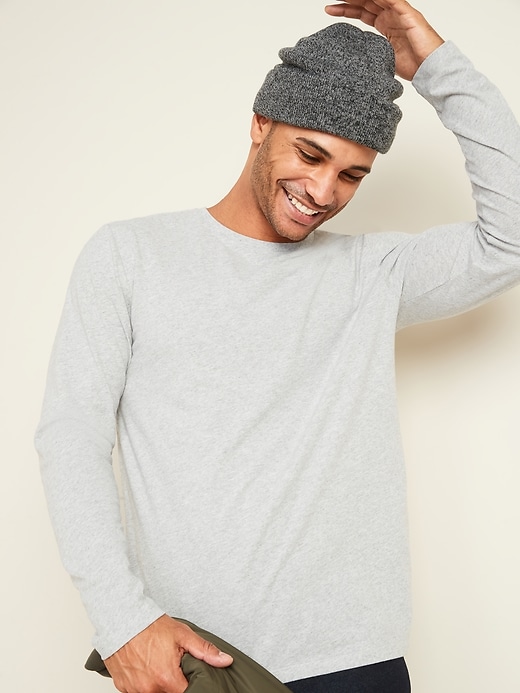View large product image 1 of 3. Soft-Washed Crew-Neck Long-Sleeve Tee