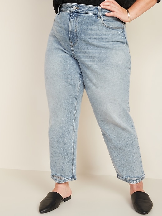 Extra High-Waisted Secret-Slim Pockets Sky-Hi Straight Plus-Size Jeans