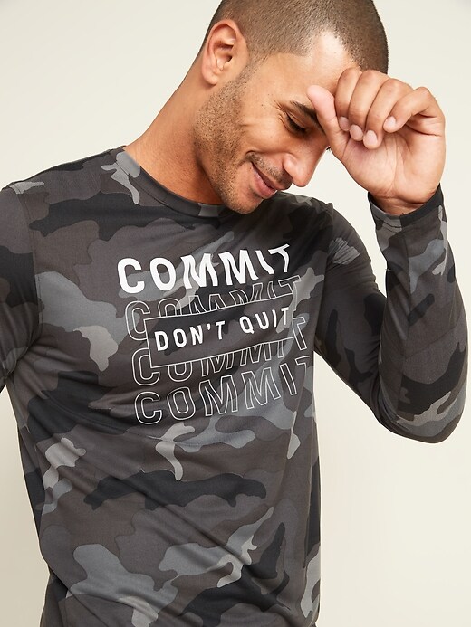View large product image 1 of 3. Go-Dry Cool Odor-Control Graphic Core Long-Sleeve Tee