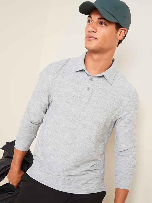 View large product image 1 of 3. Ultra-Soft Breathe ON Long-Sleeve Polo