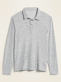 View large product image 3 of 3. Ultra-Soft Breathe ON Long-Sleeve Polo